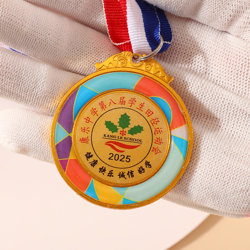 Prilagođene metalne medalje za školska sportska natjecanja, spomen-medalje od cinkovog legura sa bojom završne obrade