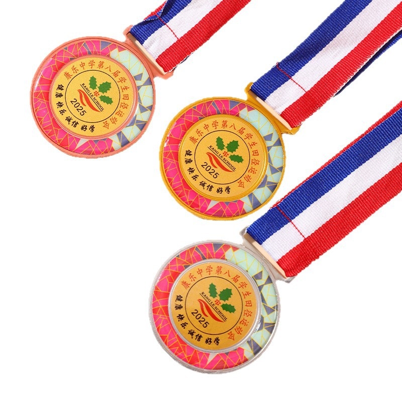 Prilagođene metalne medalje za školska sportska natjecanja, spomen-medalje od cinkovog legura sa bojom završne obrade