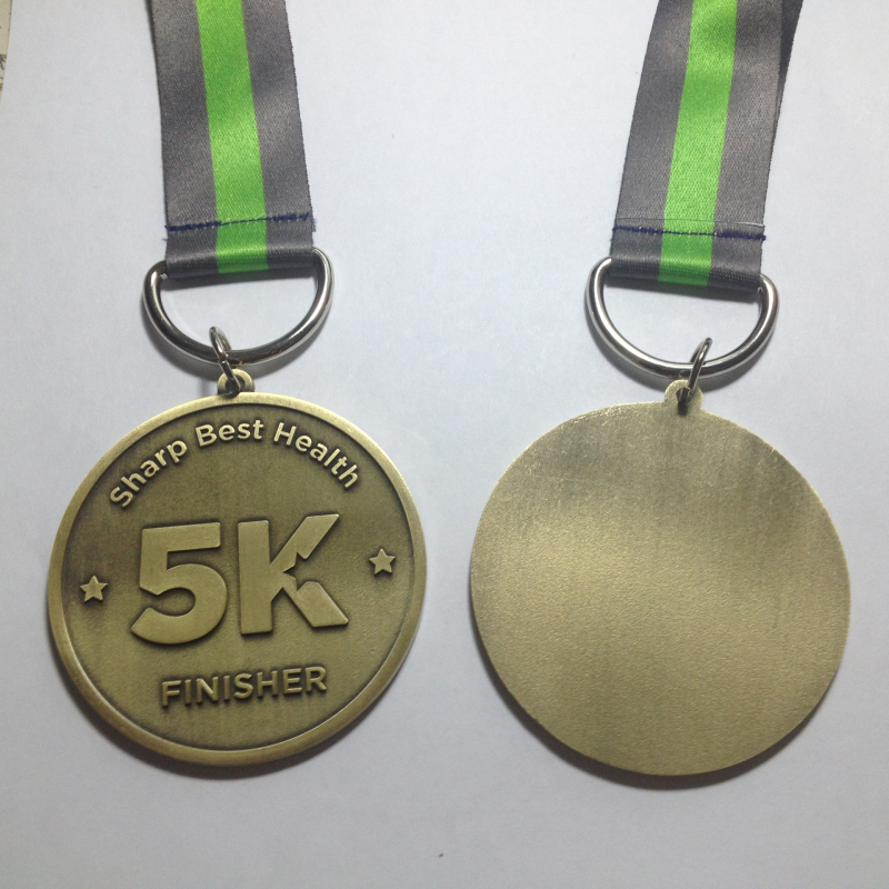 Retro medalja od legure za maraton