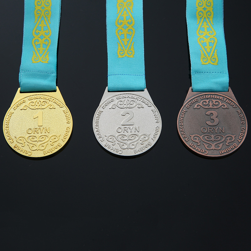 Prilagođena metalna medalja za školski dan sporta – spomen medalja za nogometni događaj