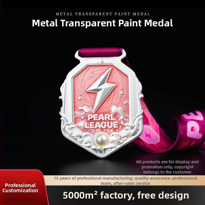 3D reljefna metalna medalja s prozirnim lakom, prilagodljiva za maratonske događaje i teambuilding, prigodna memorijalna značka