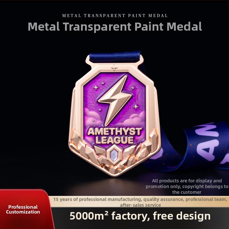 3D reljefna metalna medalja s prozirnim lakom, prilagodljiva za maratonske događaje i teambuilding, prigodna memorijalna značka