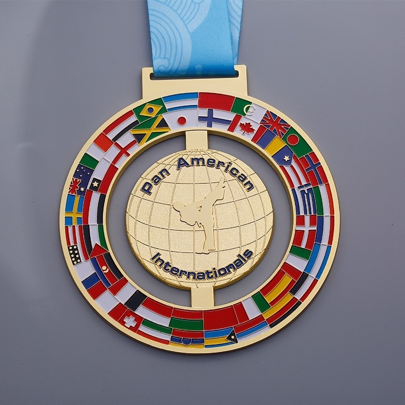 Prilagođeni metalni medal taekwondo za sportski događaj, suvenir maratona i planinarenja
