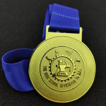 Ekološki prihvatljiva metalna medalja za sportske događaje, prilagodljiva, zlatna, srebrna ili brončana.