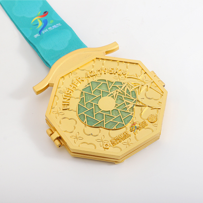 Medalja za gradski sportski maraton, cinkova legura, emajlirani premaz, prilagodljiva, za planinarenje i hodanje