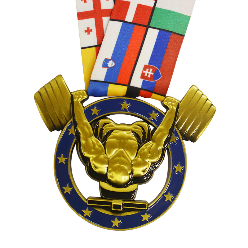 Metalna medalja s lakiranim završetkom za sportske događaje, spomen-medalja za maraton s kulturno-kreativnim prizvukom, personalizirana darovna plaketa od cinkovog legura