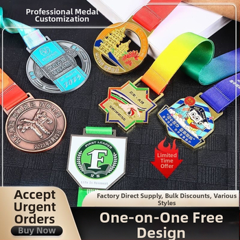 Metalna medalja, prilagođena maratonska medalja, spomen pločica za školski sportski susret, prilagođena nagradna medalja za godišnju poslovnu proslavu