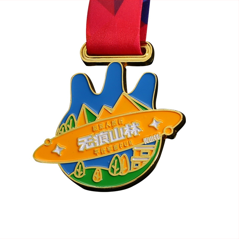 Prilagođene medalje za maraton s otisnutim logom, legura cinka