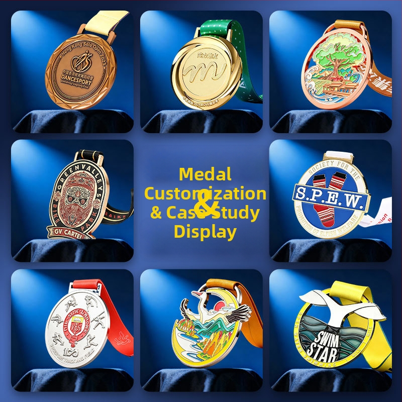 Personalizirana medalja za biciklizam i maraton, od cinkove legure, galvanizirana završna obrada, memorijalna zlatna medalja