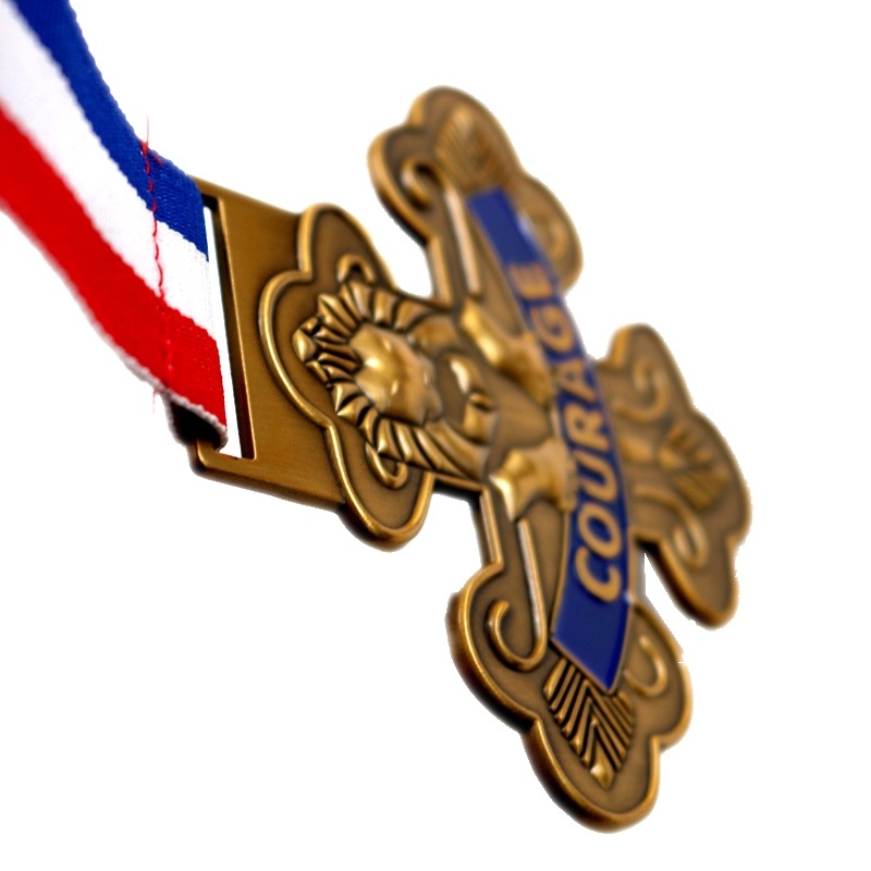 Metalna medalja, cinkova legura, zlatno premazana, za maraton i sportske događaje, prilagođeni logotip