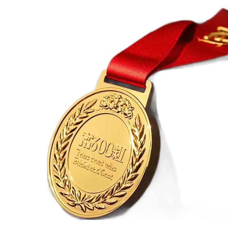 Metalna medalja za maraton, reljefna medalja od legure za školske sportske susrete, mogućnost prilagođenog logotipa