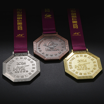 Velike metalne medalje za prekogranično trgovanje, medalje od cinkovog legura za sportske događaje, personalizirani suveniri za natjecanja i spomen ploče