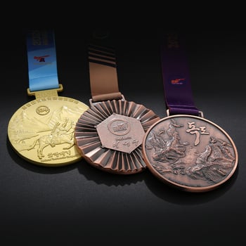 Velike metalne medalje za prekogranično trgovanje, medalje od cinkovog legura za sportske događaje, personalizirani suveniri za natjecanja i spomen ploče