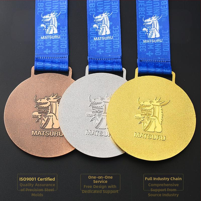 Prilagođene okrugle emajlirane medalje za sportske događaje – nagrade za maraton u zlatnoj, srebrenoj i brončanoj boji
