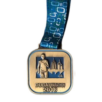 Prilagođena metalna medalja za maraton, cinkova legura, pozlaćena površina, moguć ispis logotipa, suvenir za poslovne događaje
