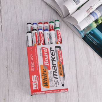 Μαρκαδόροι λευκής επιφάνειας, διαγραψιμοι, σε κόκκινο, μπλε και μαύρο; κατάλληλοι για αίθουσα διδασκαλίας και γραφείο; blister συσκευασία; 12 τεμάχια.