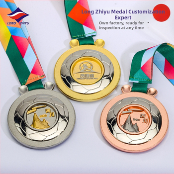 Longzhiyu prilagođene medalje za maraton — zlatne, srebrne i brončane, metalne sportske medalje za izlaganje