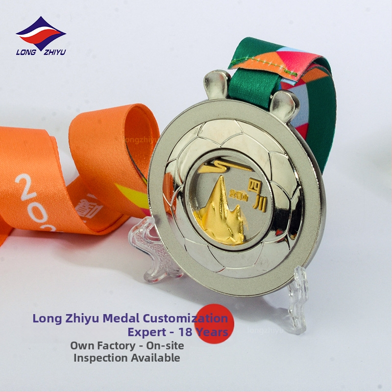 Longzhiyu prilagođene medalje za maraton — zlatne, srebrne i brončane, metalne sportske medalje za izlaganje