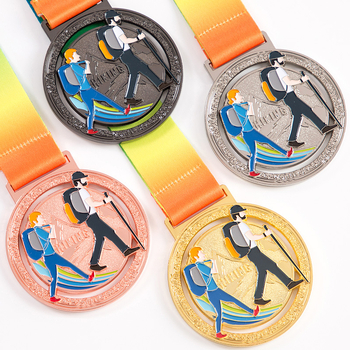 Prilagođena medalja za planinarenje, aktivnosti na otvorenom, izdržljivost u pustinjama i teambuilding