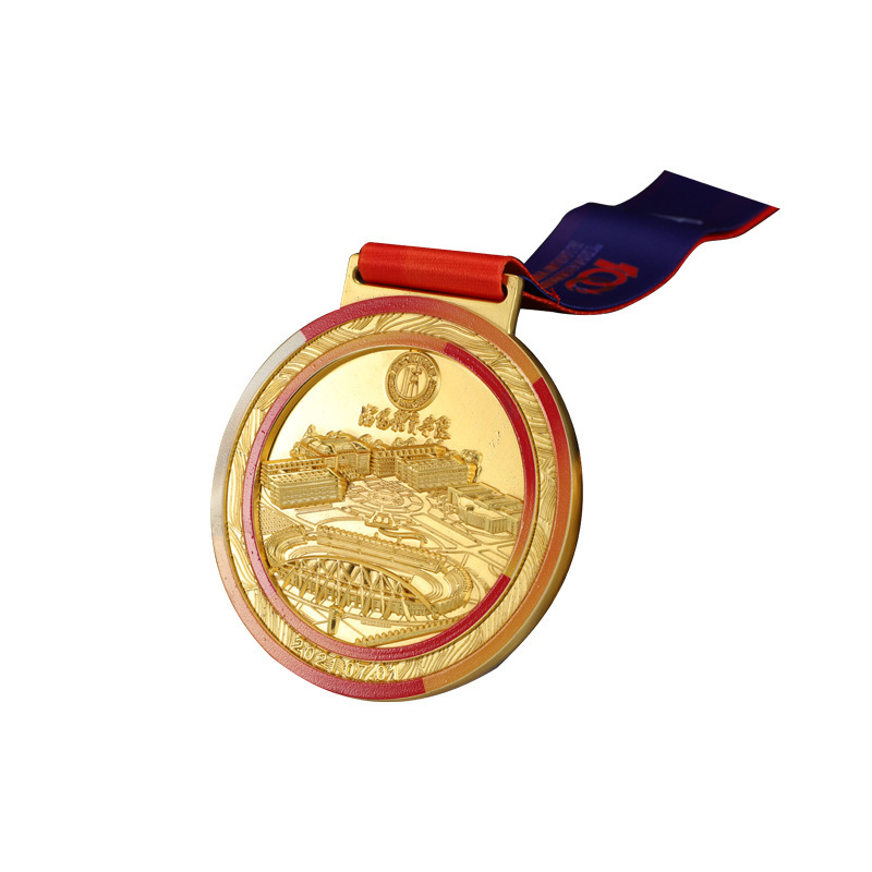 Prilagođene metalne medalje s premazom bojom, cinkov spoj – medalje za maratonsko događanje i dječji sportski dan
