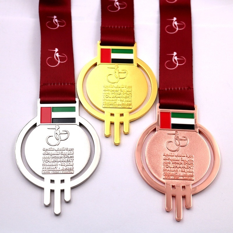 Reljefna maratonska medalja, medalja od cink-aluminijskog legura za sportske događaje