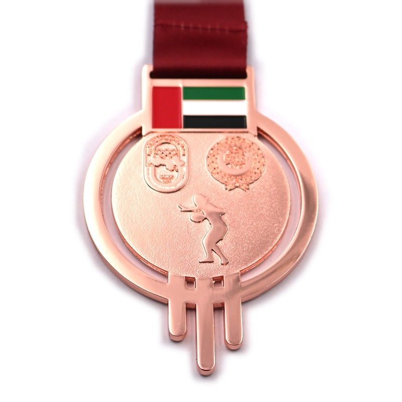 Reljefna maratonska medalja, medalja od cink-aluminijskog legura za sportske događaje