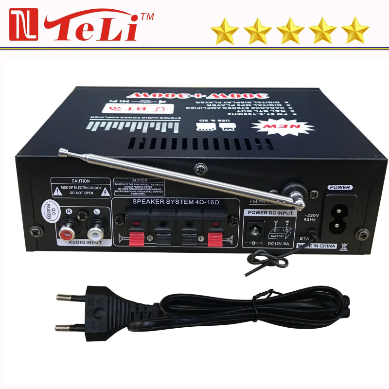 Μίνι BT-298A Bluetooth USB ραδιοδέκτης και Hi‑Fi ενισχυτής αυτοκινήτου/οικιακής χρήσης (12V/220V)