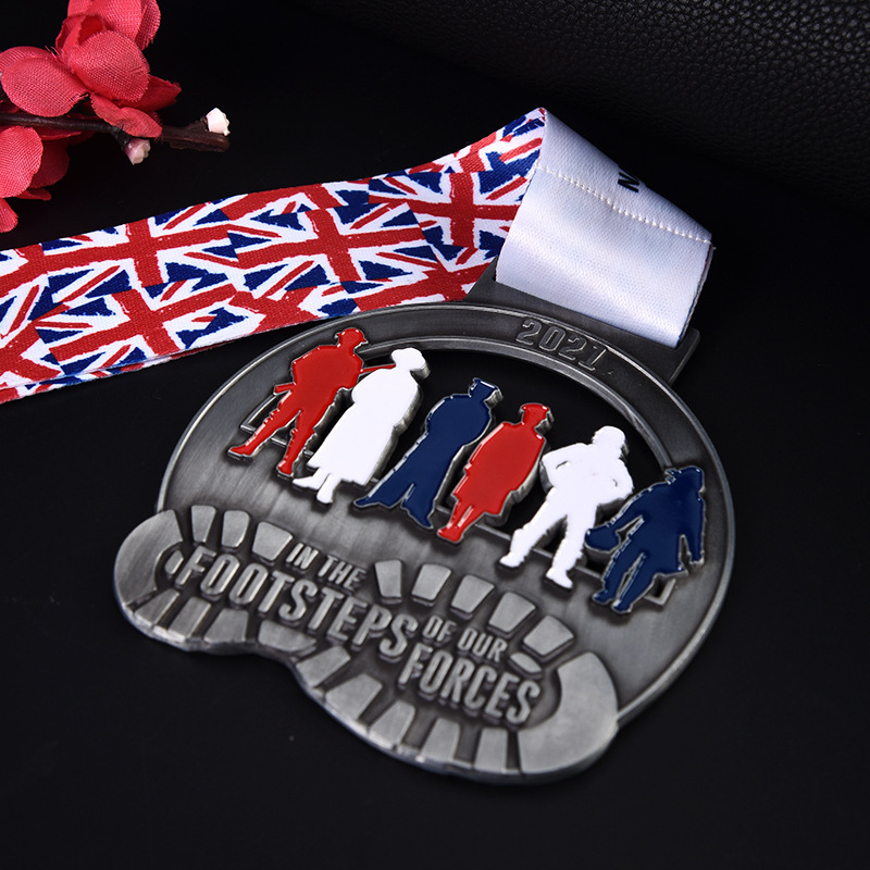 Metalna medalja za maraton – prilagodljiva, s kreativnim dizajnom za školske sportske događaje