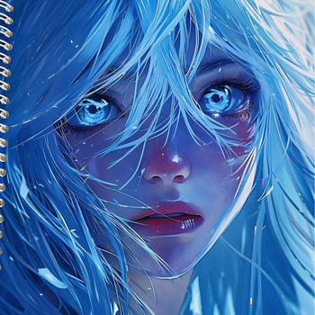 Vysokokvalitný obojstranný kreatív plánovač s lesklým Copperplate papierovým obalom, s postavou dievčaťa, formát A4, odnímateľný zošit