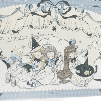 Vysokokvalitný obojstranný kreatív plánovač s lesklým Copperplate papierovým obalom, s postavou dievčaťa, formát A4, odnímateľný zošit