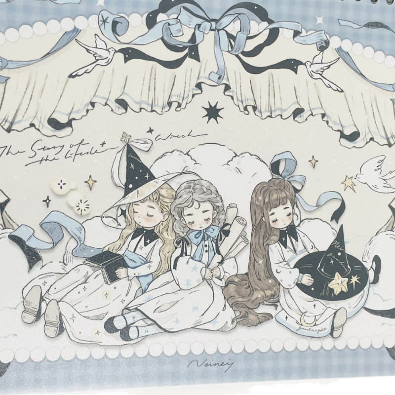 Vysokokvalitný obojstranný kreatív plánovač s lesklým Copperplate papierovým obalom, s postavou dievčaťa, formát A4, odnímateľný zošit