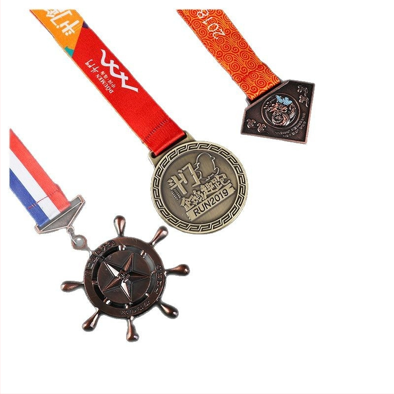 Prilagođene kreativne medalje za školske sportske događaje, počasne ploče, metalne medalje za maratone u zlatnoj, srebrnoj i brončanoj boji — veleprodaja