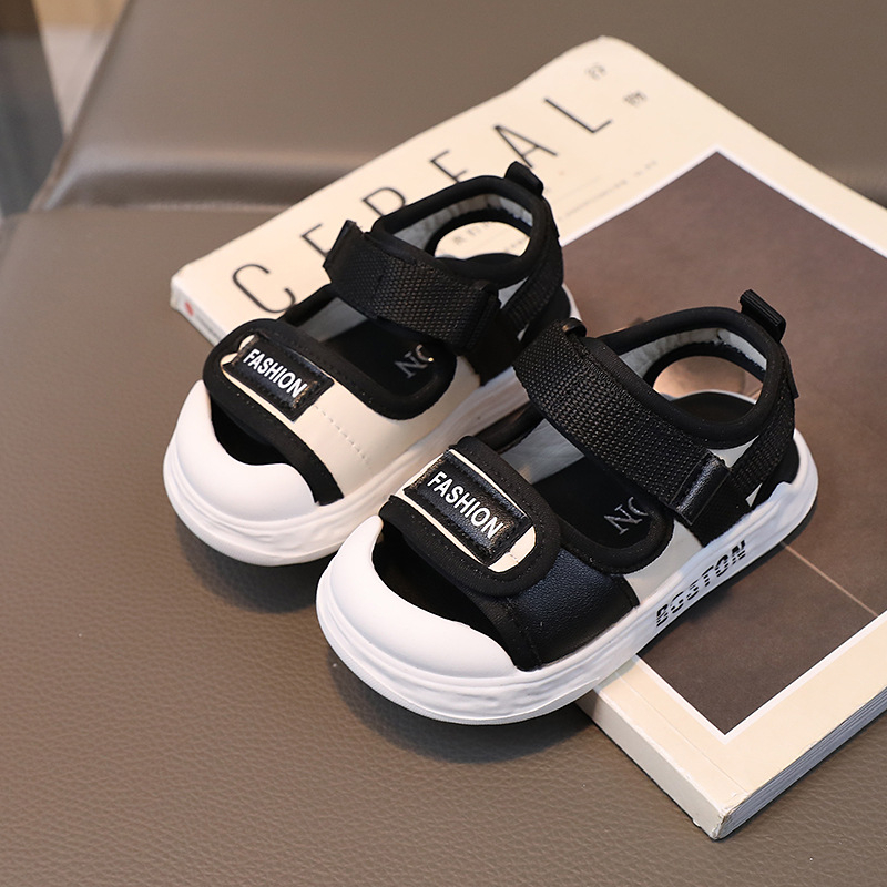 Dječje sandale s Velcro remenom, korejskog stila, zatvoren prst, mekana potplata, unisex, 12–36 mjeseci