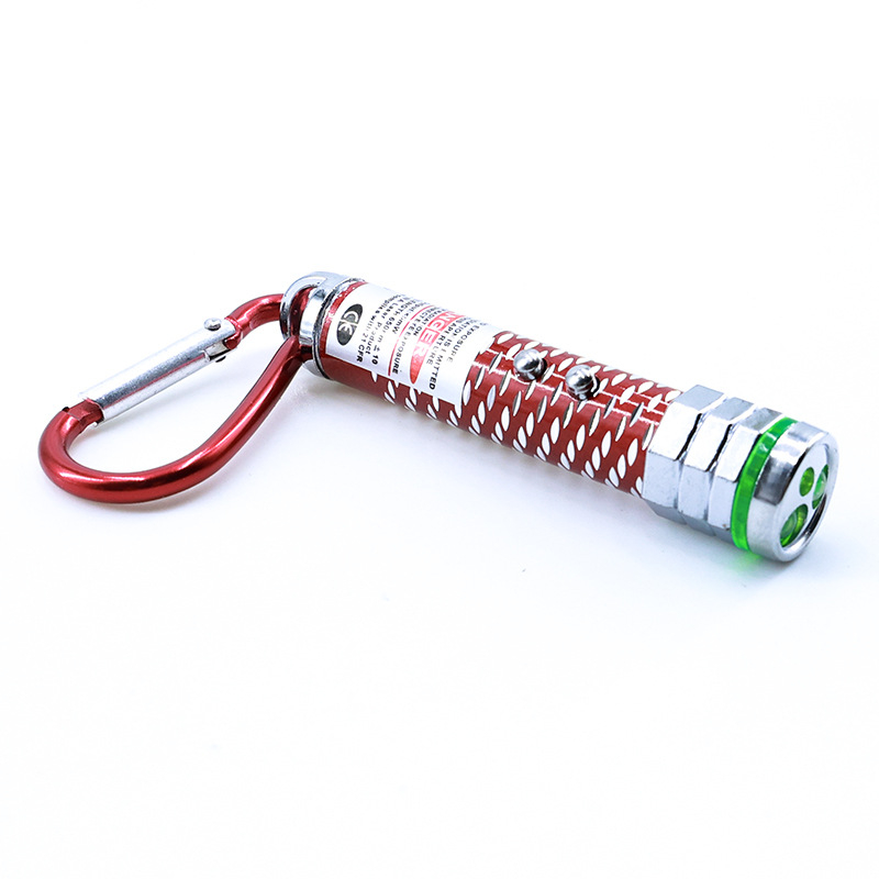 Višenamjenski laserski pokazivač od aluminijske legure, LED svjetlo i mini svjetiljka, igračka za mačke