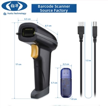 Ručný laserový skener čiarových kódov, USB rozhranie, model Yuniu A50