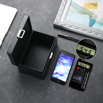 Cutie neagră de 7 inch pentru blocarea semnalelor telefonului și a cheilor RFID ale mașinii, dimensiune mare, protecție împotriva scanării RFID, anti-fraudă