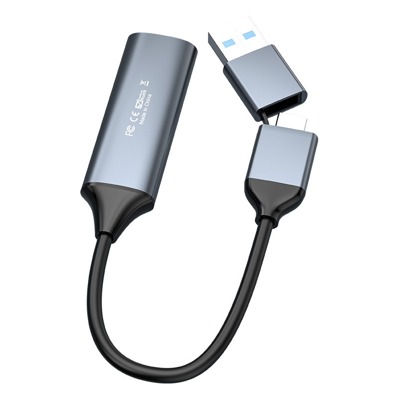 USB-C na HDMI video capture karta, USB 2.0, dva v jednom, 4K pre hry livestreamy