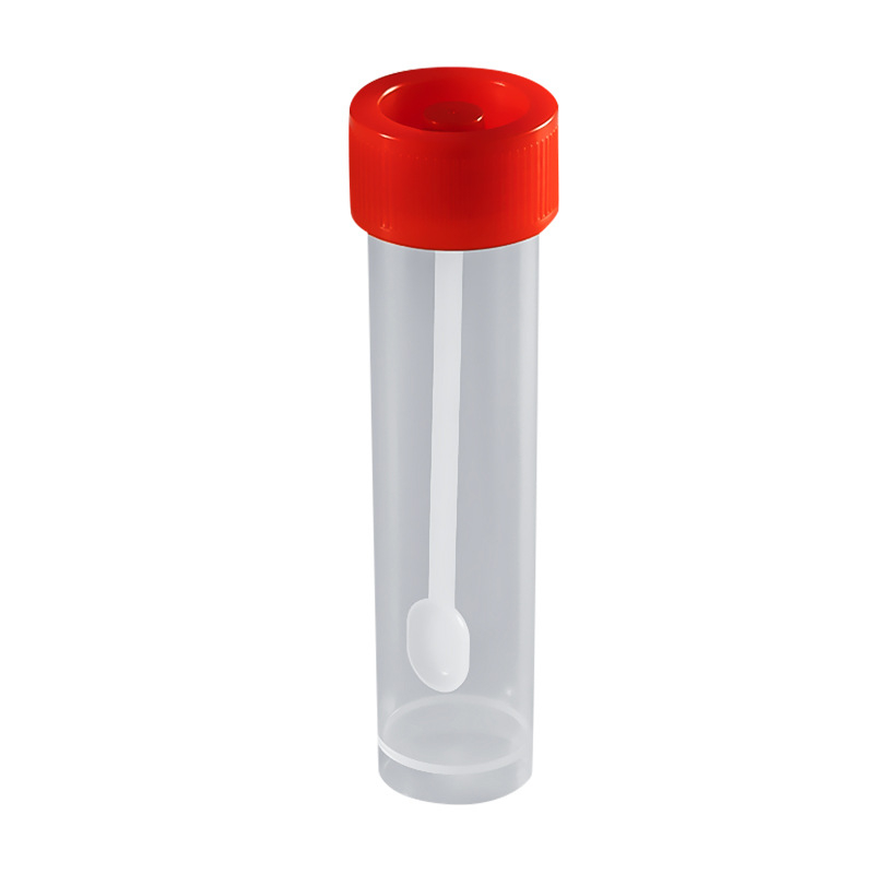  recipient plastic de unică folosință pentru colectare de scaun cu lingură, 10 ml–30 ml, tub de prelevare a specimenului