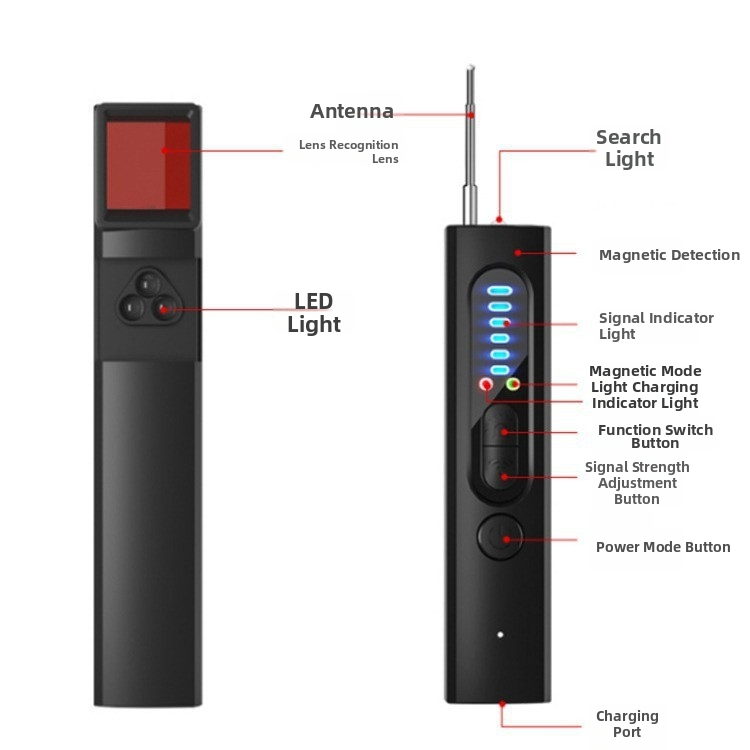 X13 detektor hotelových kamier a odpočúvania, bezdrôtový infračervený skener GPS signálu