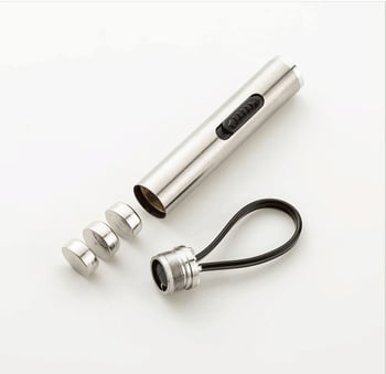 Stilou detector de bani din oțel inoxidabil cu lumină UV, lanternă portabilă compactă și dispozitiv 2 în 1 pentru verificarea banilor