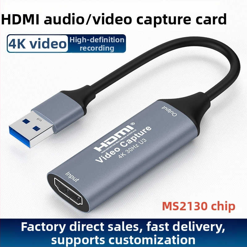 HDMI karta na zachytávanie 4K60Hz USB 3.0 s čipom MS2130 pre PC hry a živé vysielanie