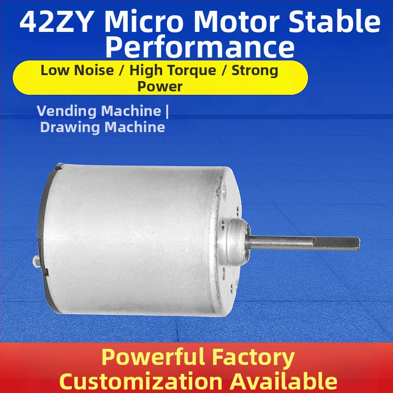Kefový DC mikromotor pre počítanie bankoviek, 24 V, 42×48 mm, MR-42ZY