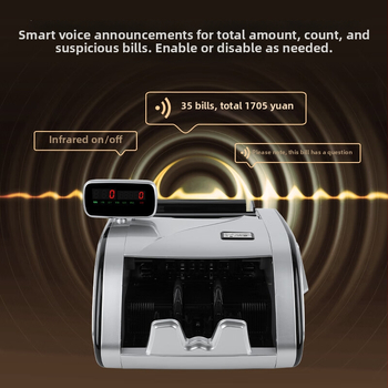 Comet B300 Mașină portabilă de numărat bancnote cu inteligență vocală de Clasa B