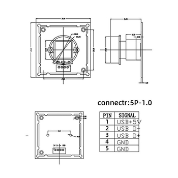 8 MP USB kamera modul s autofokusom za mikroskope i industrijsku opremu, CMOS IMX179