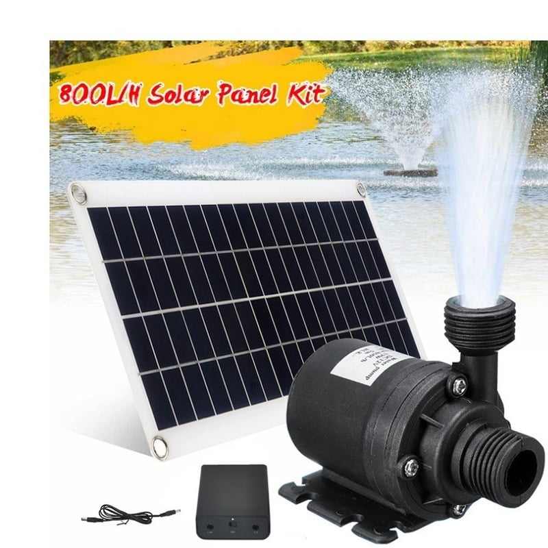 Set exclusiv de pompe solare de apă 10W/30W/12V cu cutie cu baterii, energie nouă, debit mare, pompă verde și ecologică.
