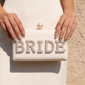 Večernja klutch torba s natpisom, Chanel inspirirana, elegantna za ruku ili preko ramena, europski stil