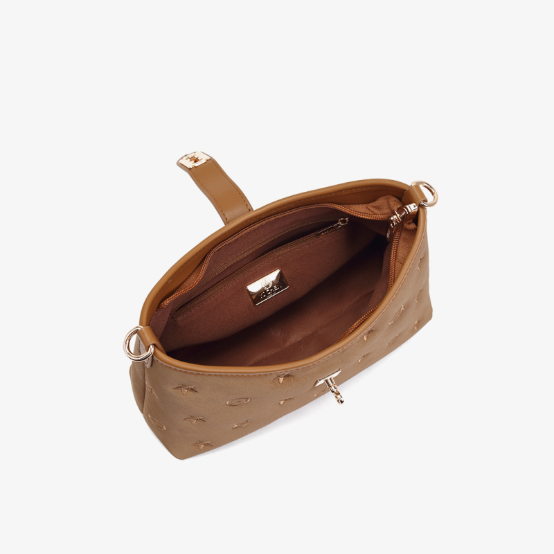 YICHEN PU crossbody torba za žene, srednje veličine, gradski minimalistički stil, podstava od poliestera, zimsko izdanje 2025, model 25773