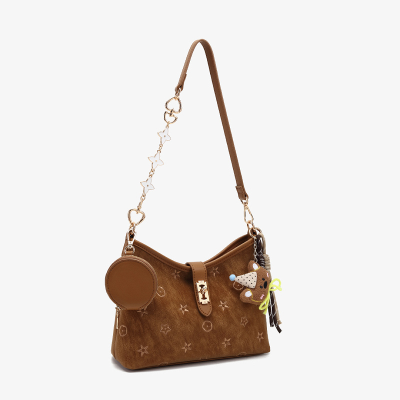 YICHEN PU crossbody torba za žene, srednje veličine, gradski minimalistički stil, podstava od poliestera, zimsko izdanje 2025, model 25773