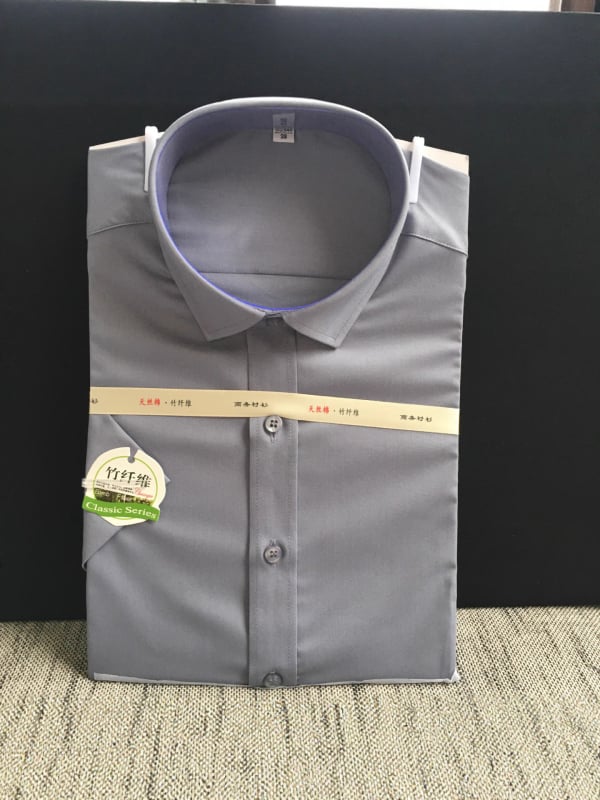 Košulja od bambusovih vlakana, otporna na nabore, bez glačanja, bijela, unisex
