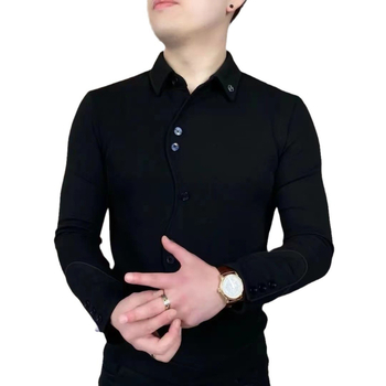 Muška košulja 2024, casual, dugi rukavi, korejski stil, lagani luksuz, jesen